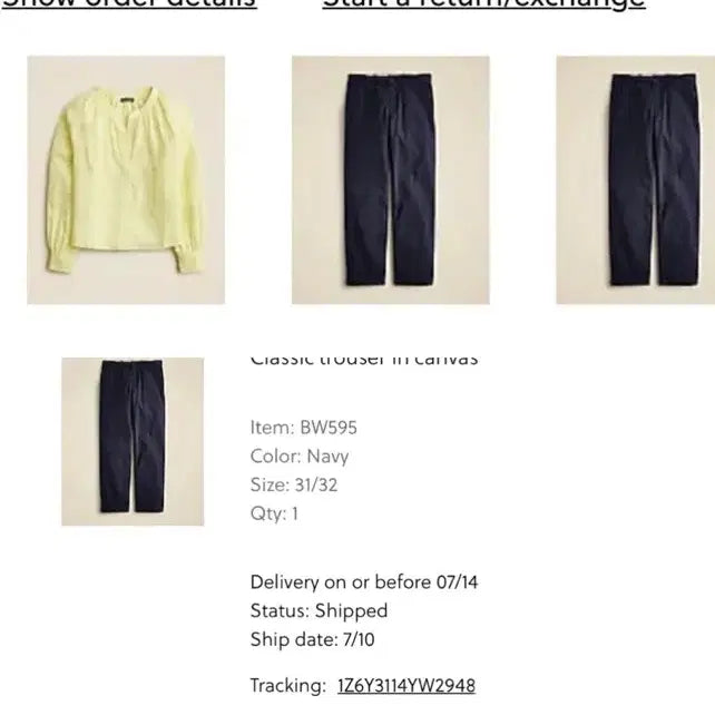 [BUNJANG] J.Crew Classic Fit Canvas Trousers / 제이크루 클래식핏 캔버스 팬츠 31