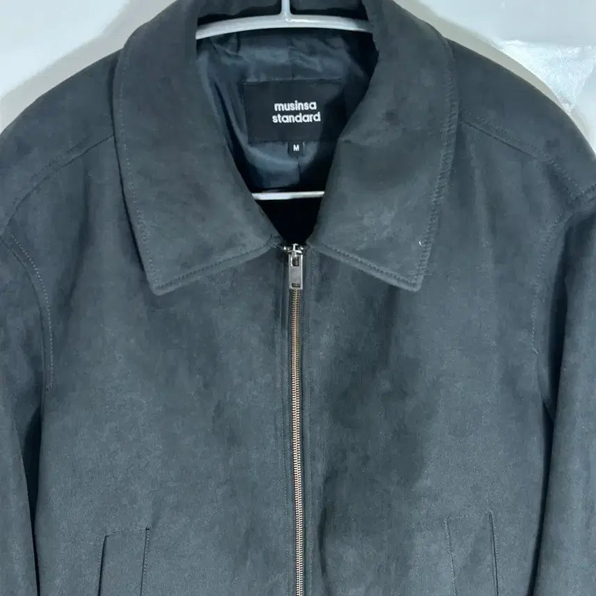 [SOLD OUT] 무신사 스탠다드 스웨이드 블루종 M