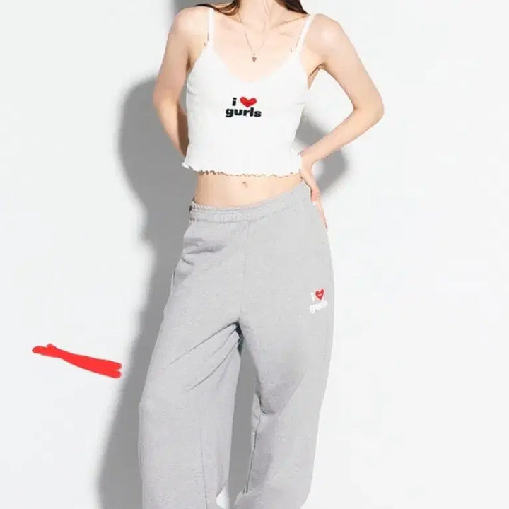 [BUNJANG] As If Cafe Logo Sweatpants / 에즈이프캘리 로고 스웻팬츠 공승연바지