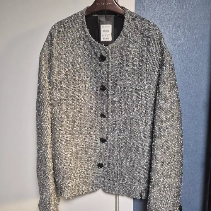 [BUNJANG] Songzio 25ss Collection Tweed Jacket / 25ss 송지오 컬렉션 라운드넥 코툰 트위드 자켓