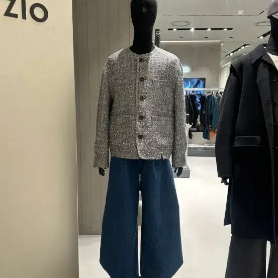 [BUNJANG] Songzio 25ss Collection Tweed Jacket / 25ss 송지오 컬렉션 라운드넥 코툰 트위드 자켓