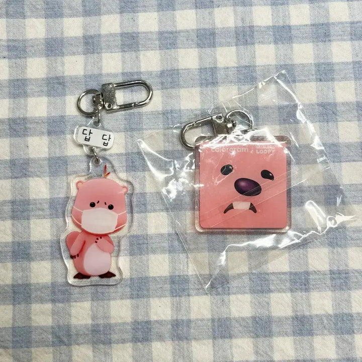 [BUNJANG] Zanmang Loopy Acrylic Keyring Set / 잔망 루피 아크릴 키링 세트