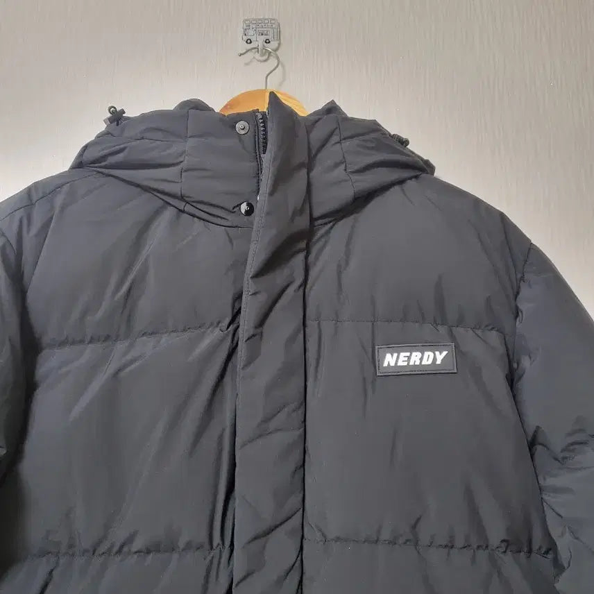 [BUNJANG] Nerdy Solid Long Down Padded Jacket (Unisex) / (새것)널디 블랙 솔리드 롱 다운 패딩(남여공용