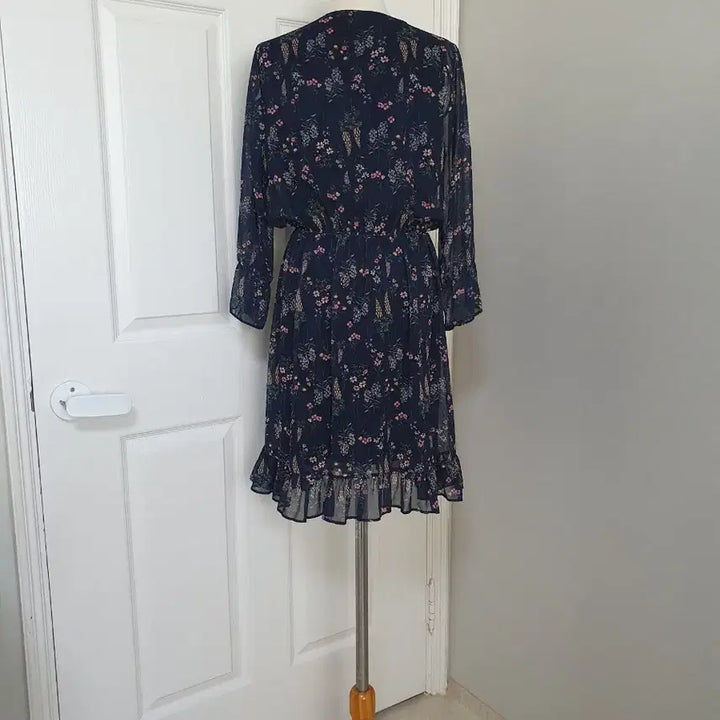 [BUNJANG] Visit in New York Chiffon Dress / (거의새거)비지트인 뉴욕 쉬폰원피스 55~66반