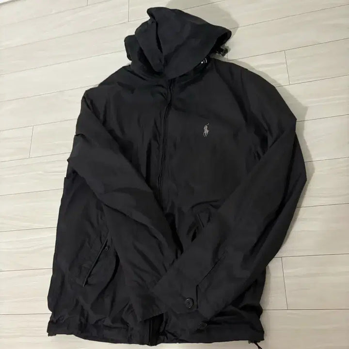 [SOLD OUT] 폴로 랄프로렌 블랙 후드 바람막이 s