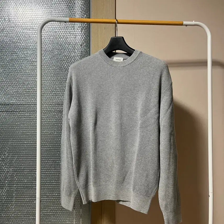 [BUNJANG] In the Row Cotton Rib Knit Crewneck / [2색상] 인더로우 cotton rib knit crewneck 3
