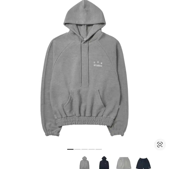 [BUNJANG] Iab Studio Herringbone Hoodie Gray L / 아이앱 스튜디오 헤링본 후드 그레이 화이트 L 미시착새상품