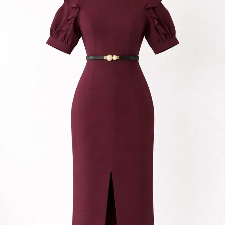 [BUNJANG] MOJO.S.PHINE Frill Puff Long Dress / 정품 모조에스핀(MOJO.S.PHINE) 프릴 퍼프 롱원피스 하객룩