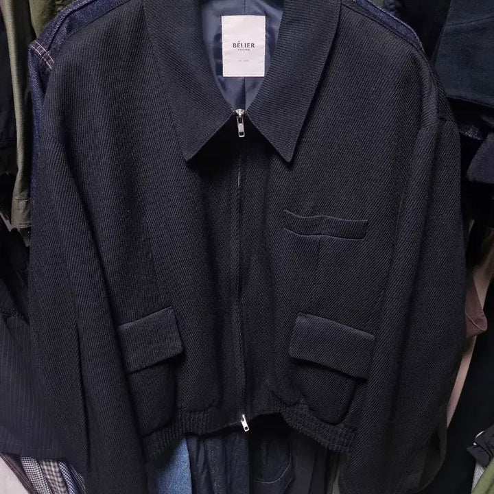 [BUNJANG] Bellier Diagonal Blouson Jacket XL / 벨리에 다이에그널 블루종 자켓 XL