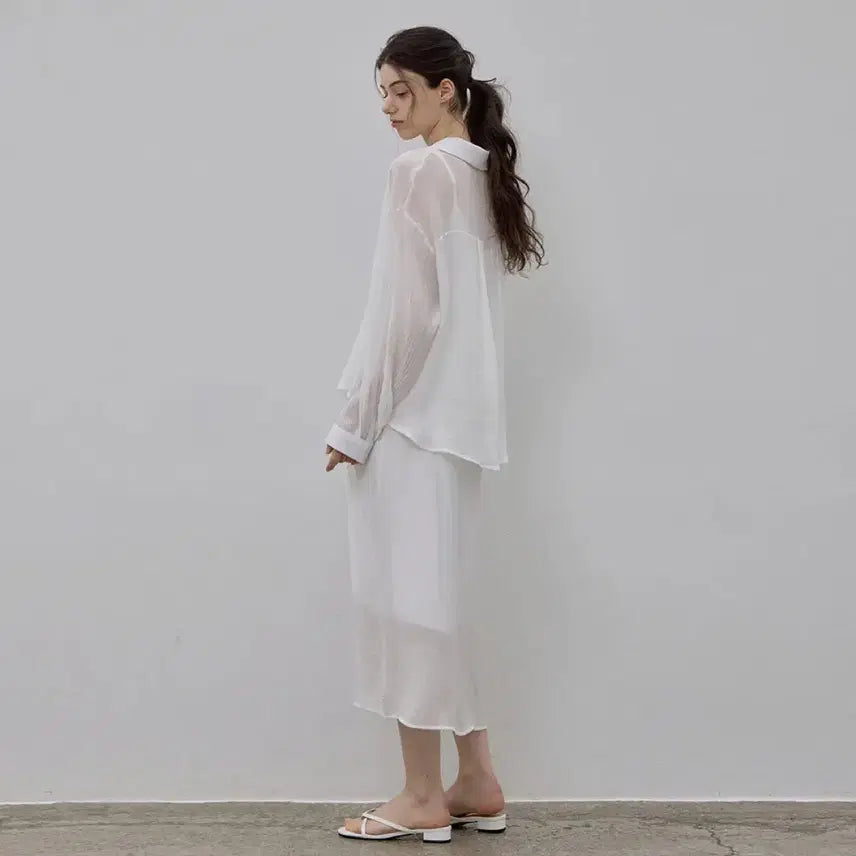 [BUNJANG] Le Studio Cooling Shirt + Slip Dress Set / 르 스튜디오 COOLING SHIRT + SLIP DRESS SET