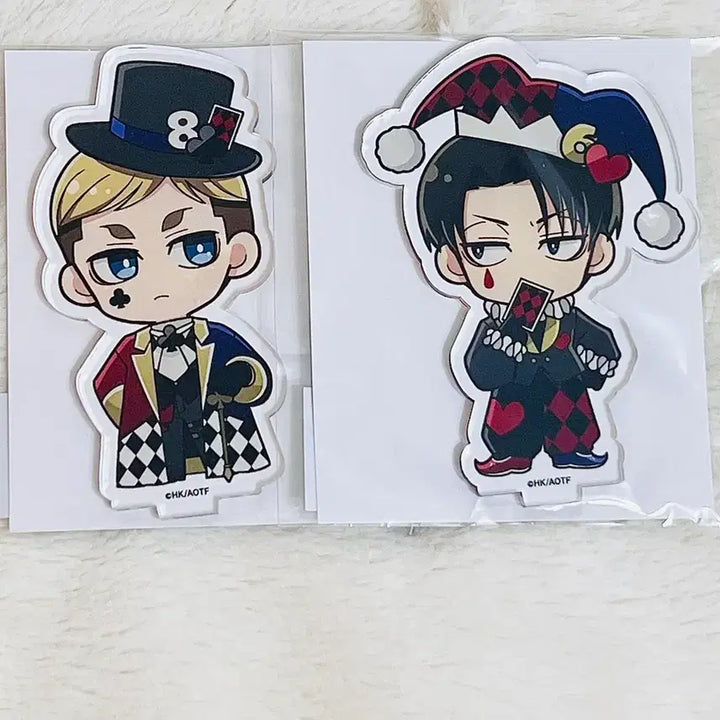 [BUNJANG] Princess Cafe Levi &amp; Erwin Acrylic Stand / 프린세스 카페 콜라보 리바이 엘빈 아크릴스탠드