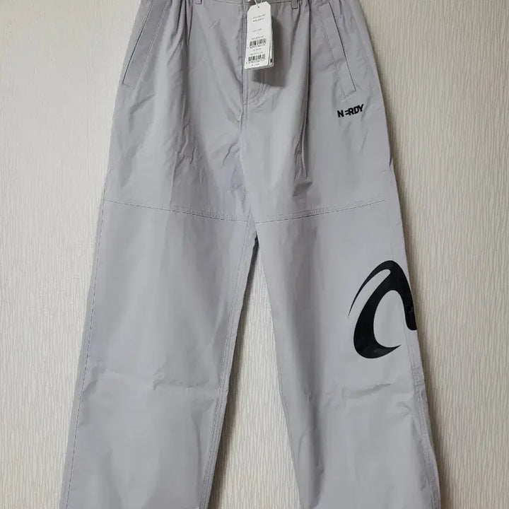 [BUNJANG] Nerdy Gray Wide Training Pants (Unisex) / (새것)널디 회색 트레이닝 와이드 팬츠(남여공용)