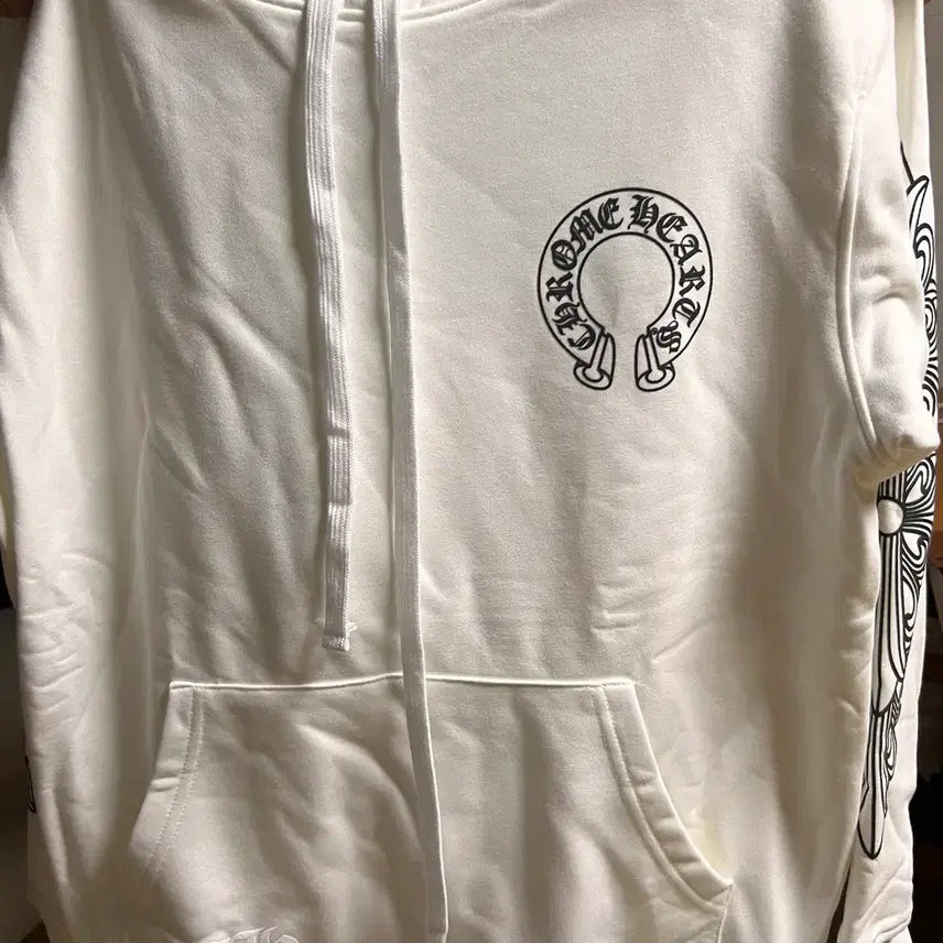 [BUNJANG] Chrome Hearts White Hoodie S / 크롬하츠 후드티 화이트 s