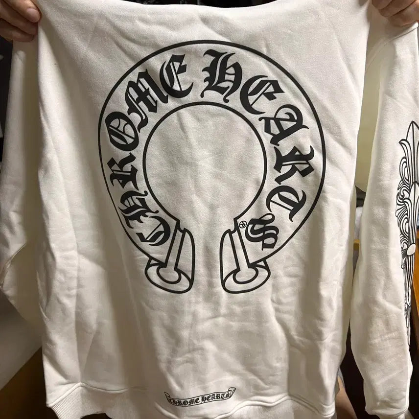 [BUNJANG] Chrome Hearts White Hoodie S / 크롬하츠 후드티 화이트 s