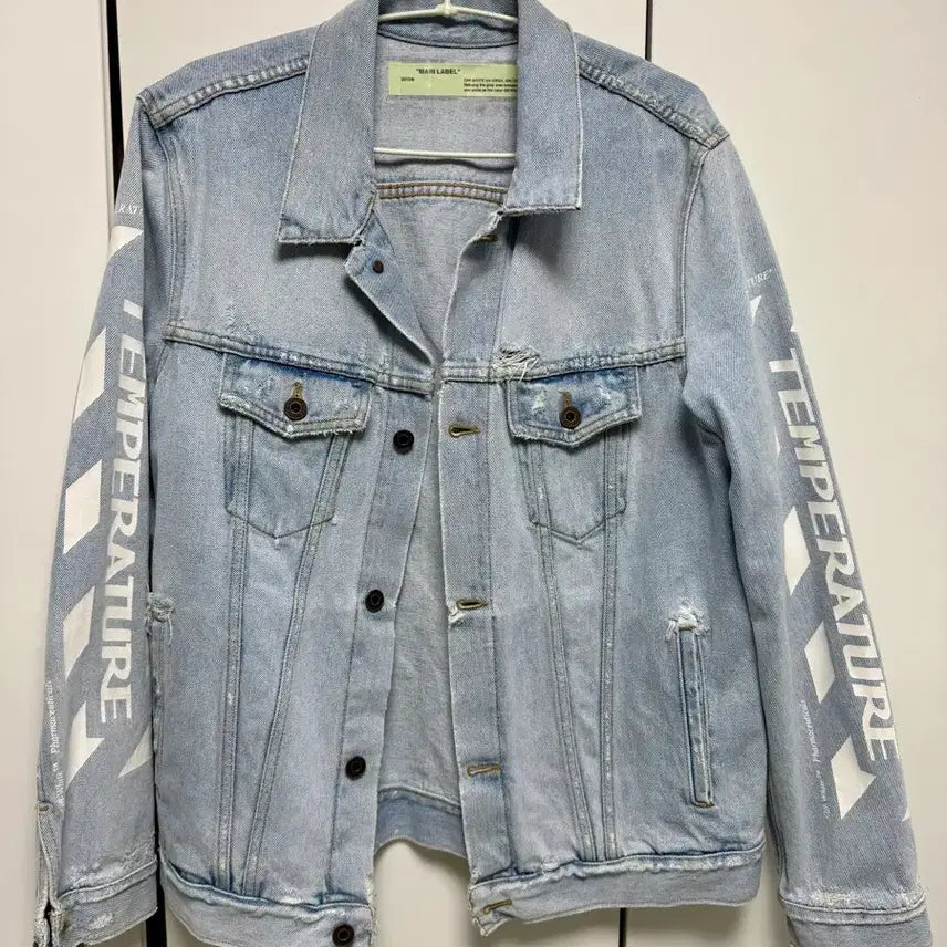 [BUNJANG] Off-White Denim Jacket / 오프화이트 데님 자켓
