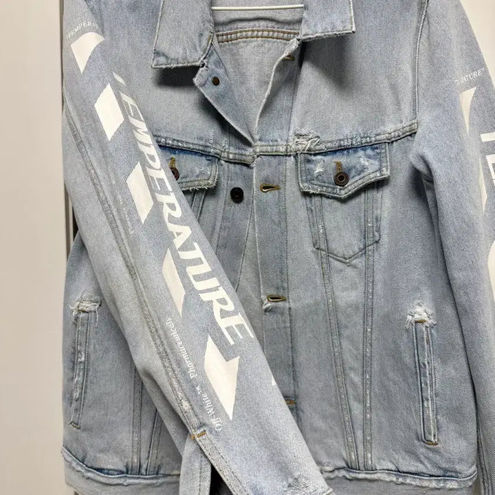 [BUNJANG] Off-White Denim Jacket / 오프화이트 데님 자켓