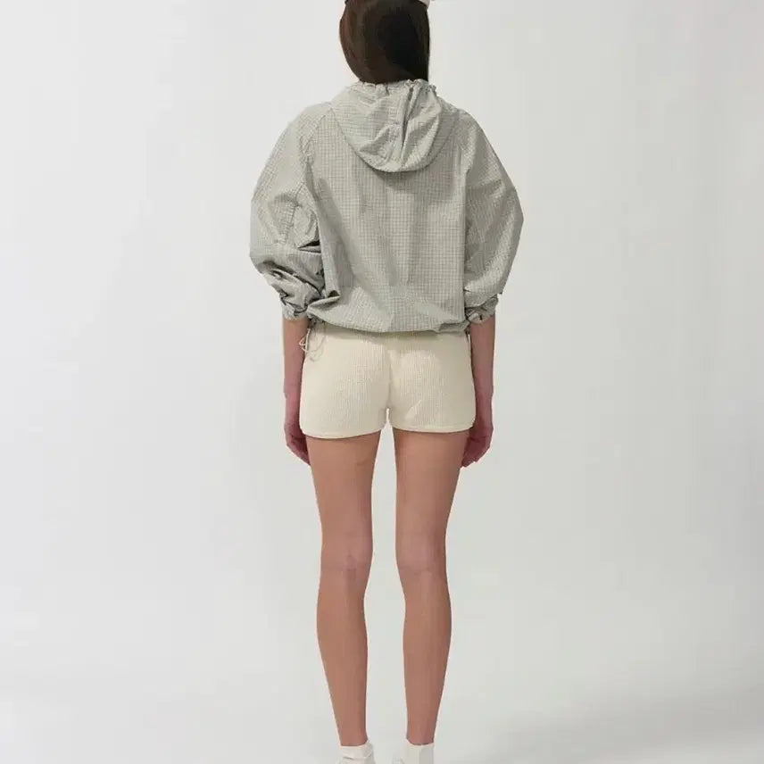 [BUNJANG] Nothing Written Castel Hood Anorak Check / 낫띵리튼 카스텔 후드 아노락 체크