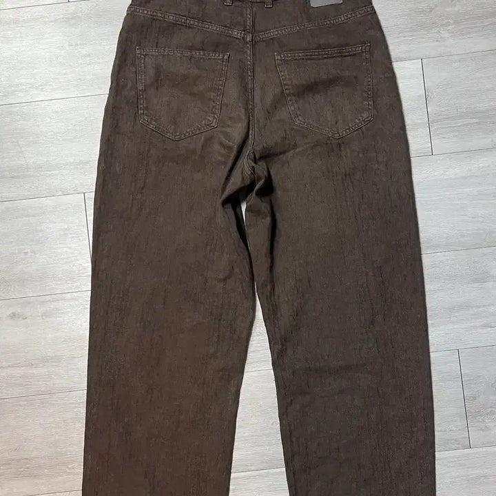 [SOLD OUT] [31] 25fw 자라 워싱 프린트 배기핏 팬츠 브라운