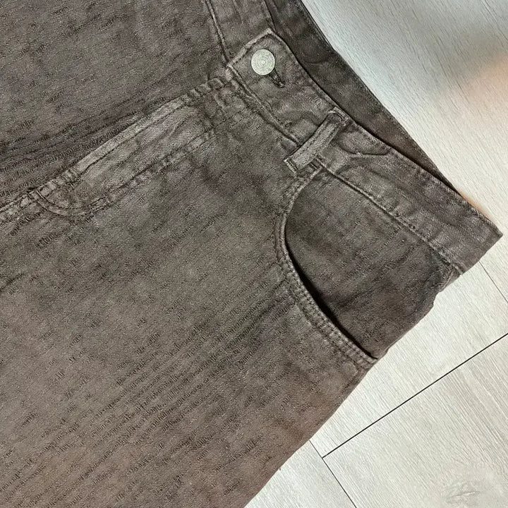 [SOLD OUT] [31] 25fw 자라 워싱 프린트 배기핏 팬츠 브라운