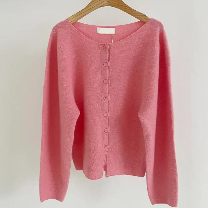 [BUNJANG] Vicinni Cashmere Cardigan - Pink / 바이씨니 캐시 가디건 핑크:)