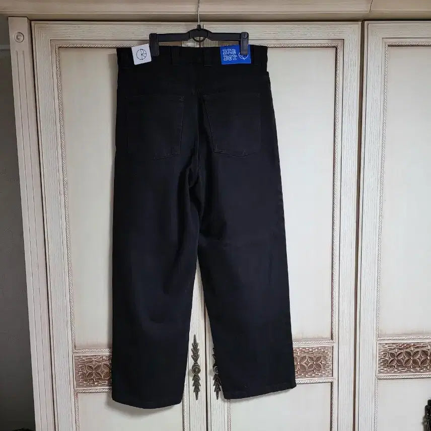 [SOLD OUT] 새상품 폴라스케이트 빅보이 피치블랙 데님팬츠 바지 m 32~34