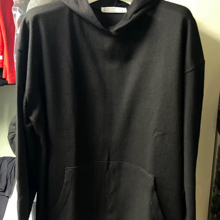 [BUNJANG] Known Waffle Hoodie Black Size 2 / 노운 와플 후드 티셔츠 2사이즈