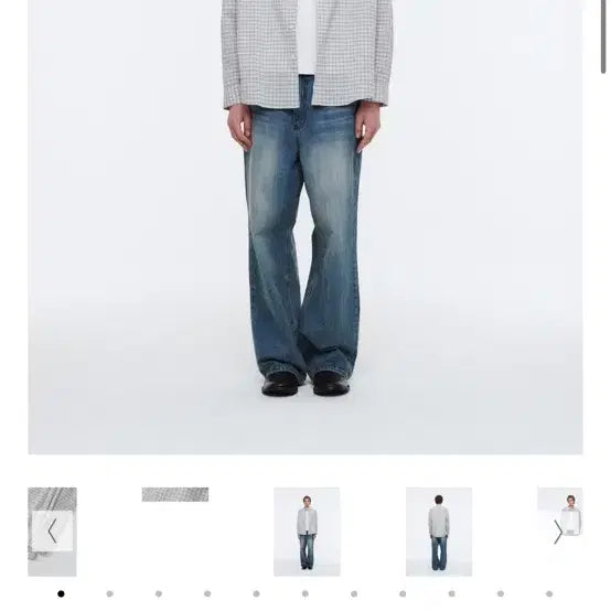 [SOLD OUT] [3] 파브레가 퍼니셔 체크 셔츠 아이보리