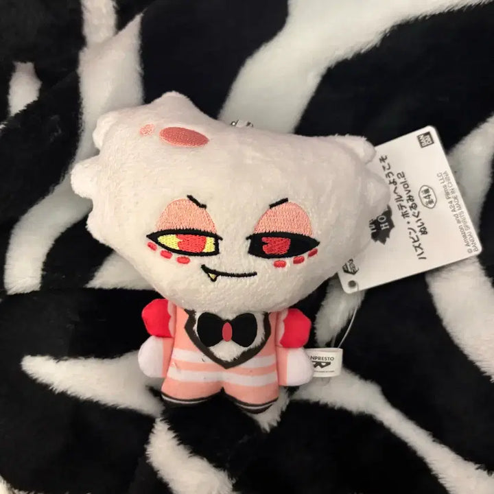 [BUNJANG] Hazbin Hotel Angel Dust Chibi Plush Doll / 해즈빈호텔 엔젤더스트 치비구루미 누이 인형