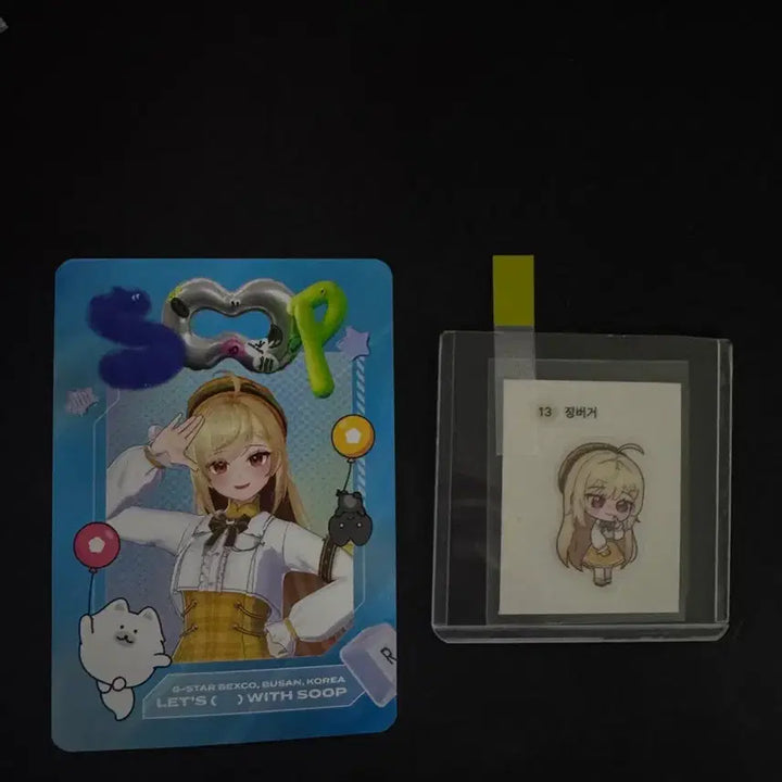 [BUNJANG] Isegye Idol Jingburger Soop Photocard &amp; Ttibuseel Set / 이세돌 징버거 숲soop 포카 띠부씰 세트 이세계아이돌