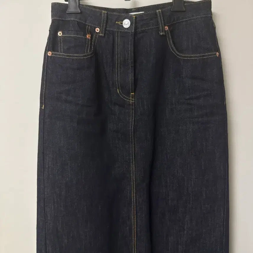 [BUNJANG] The Aperture Crushed Denim Skirt Small / 디애퍼처 크런치데님스커트 스몰 theaperture생지데님sk