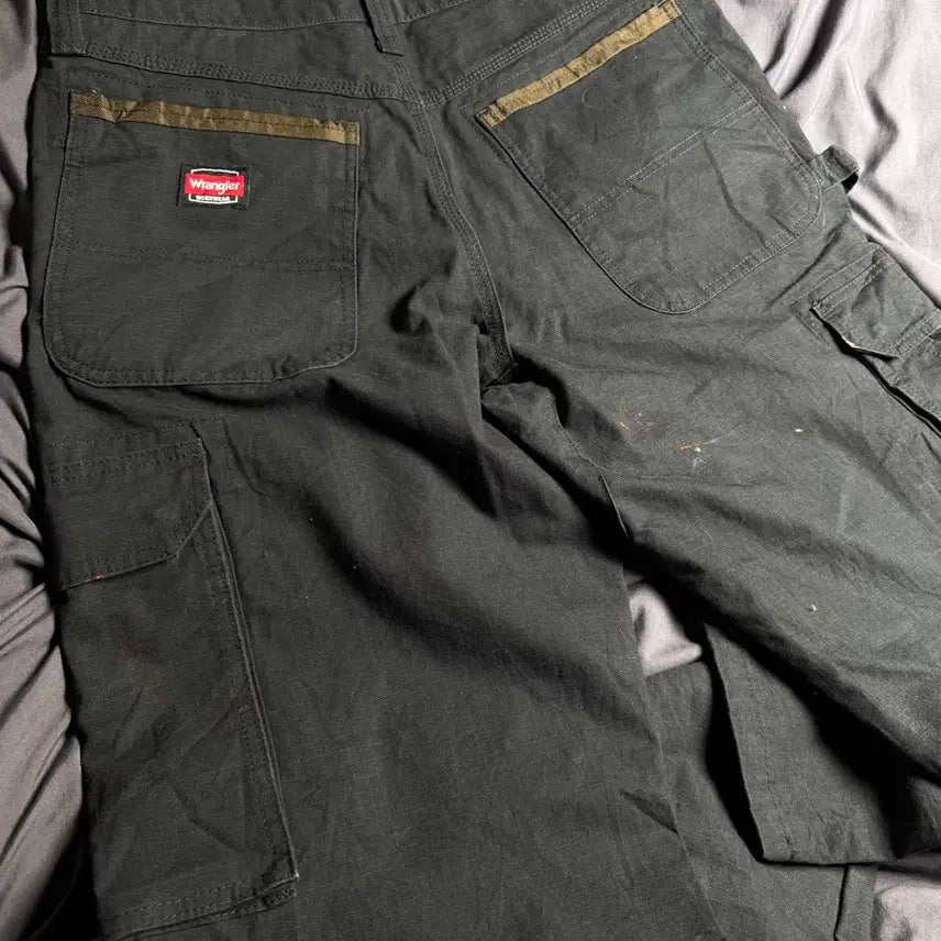 [BUNJANG] Wrangler Double Knee Pants Charcoal / 랭글러 더블니 팬츠 32