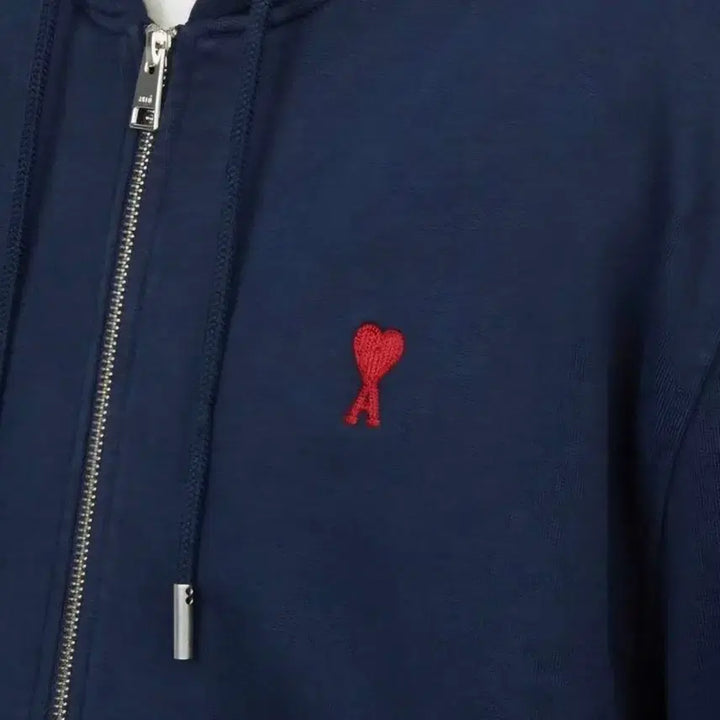[BUNJANG] Ami Small Heart Logo Hoodie Zip-up / 무배 정품/새상품 아미 스몰 하트 로고 후드집업 블랙/그레이/네이비