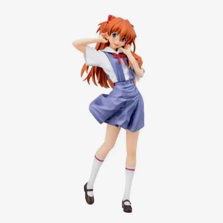 [BUNJANG] Evangelion Asuka Sega School Uniform Figure / 에반게리온 소류 아스카 교복 세가 피규어 판매 고전 미소녀