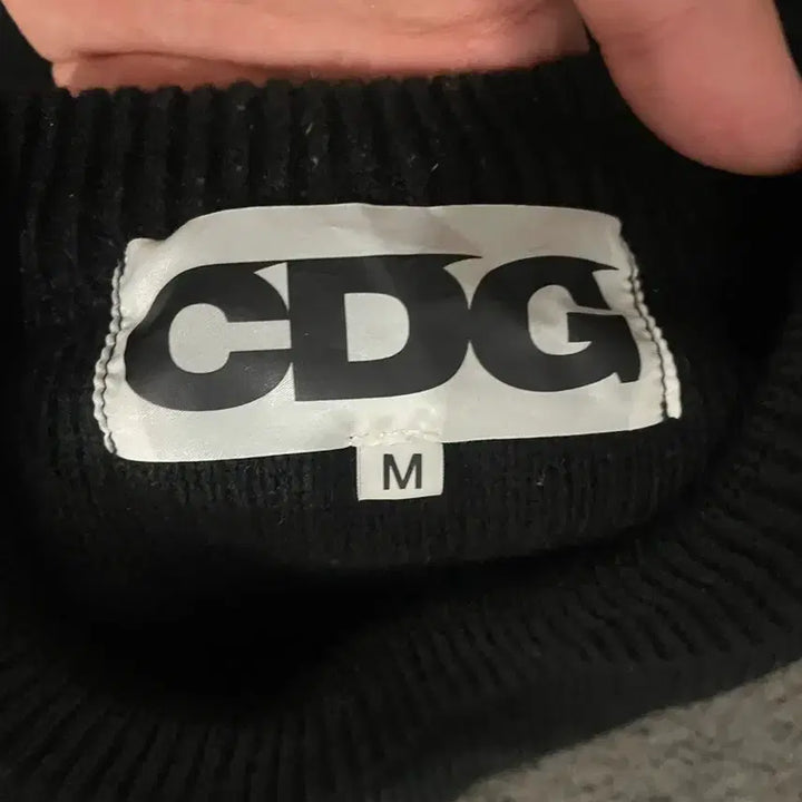 [BUNJANG] Comme des Garçons CDG Black Knit Sweater / 꼼데가르송 CDG 블랙 니트