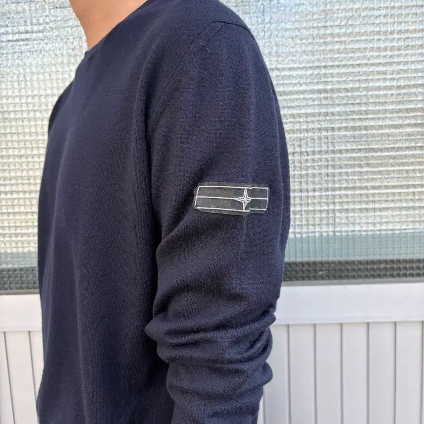 [BUNJANG] Stone Island 00s Denim Line Knit / 00s Stone island 데님라인 니트