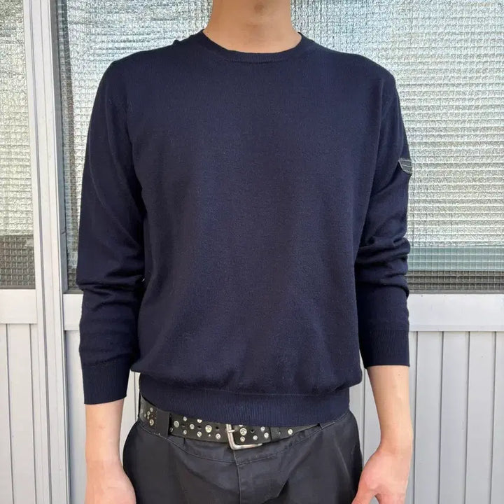 [BUNJANG] Stone Island 00s Denim Line Knit / 00s Stone island 데님라인 니트