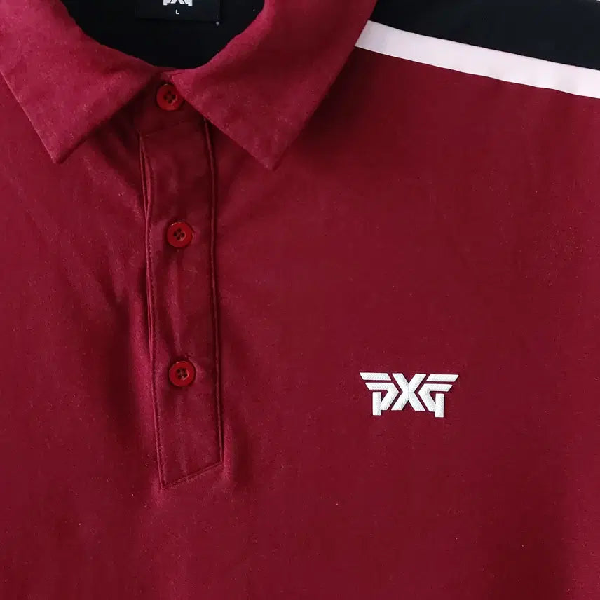 [BUNJANG] PXG Golf Polo Shirt / PXG L/100 골프 폴로 티셔츠/춘추용 약기모. RD. +B.