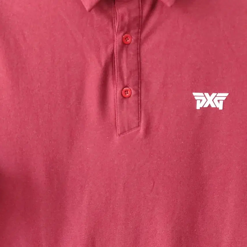 [BUNJANG] PXG Golf Polo Shirt / PXG L/100 골프 폴로 티셔츠/춘추용 약기모. RD. +B.