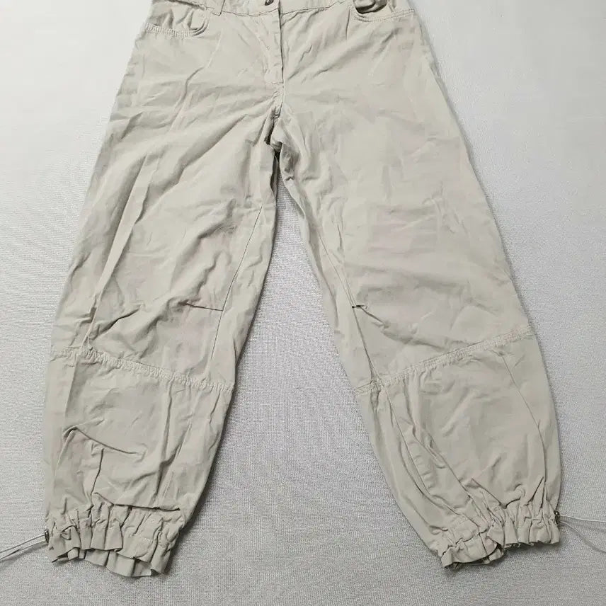 [BUNJANG] ZARA Beige Jogger Pants / 자라 베이지 조거 스타일 여성 바지 오버핏 허리30~31