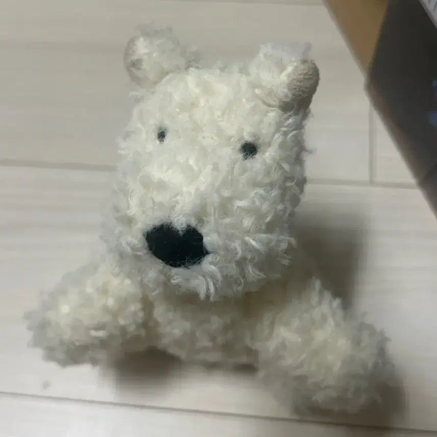 [BUNJANG] Jellycat Scotty Dog White Puppy Keychain / 젤리캣 스코티 도그 흰강아지 키링