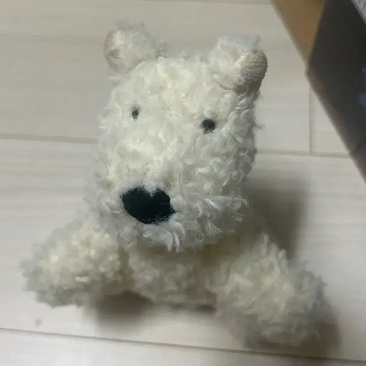 [BUNJANG] Jellycat Scotty Dog White Puppy Keychain / 젤리캣 스코티 도그 흰강아지 키링