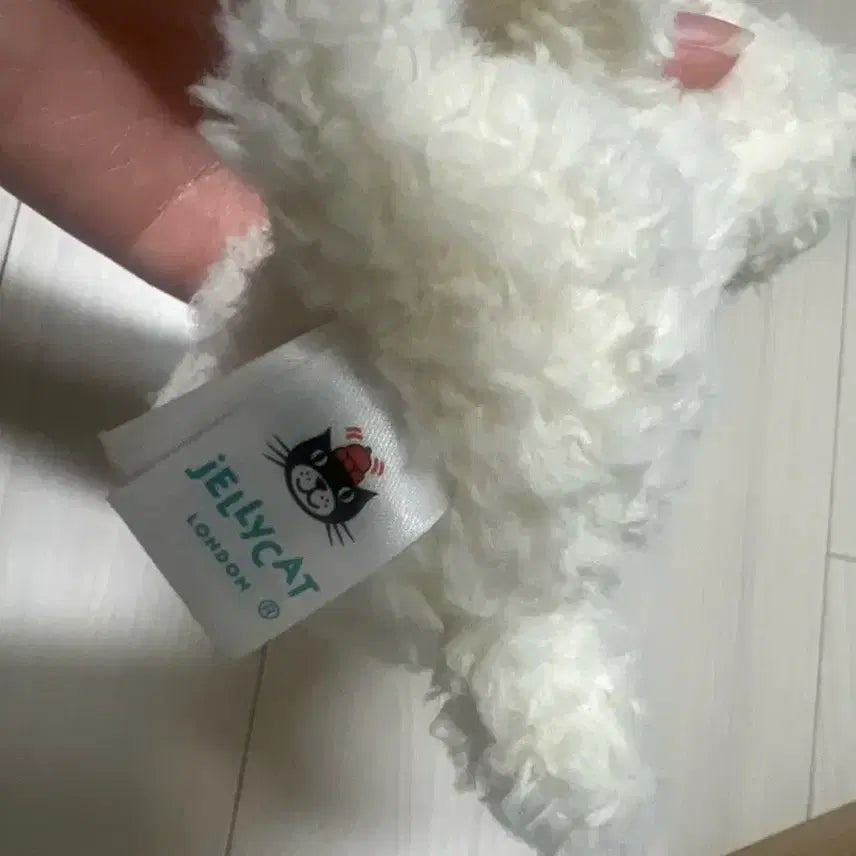 [BUNJANG] Jellycat Scotty Dog White Puppy Keychain / 젤리캣 스코티 도그 흰강아지 키링