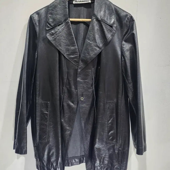 [SOLD OUT] 질샌더 블랙 레더 자켓 42 정품