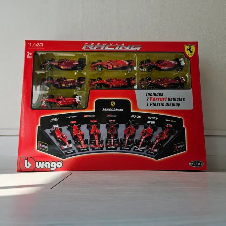 [BUNJANG] Scuderia Ferrari F1 Team 1/43 Scale Diecast Car Set / 스쿠데리아 페라리 F1 TEAM 7대 세트