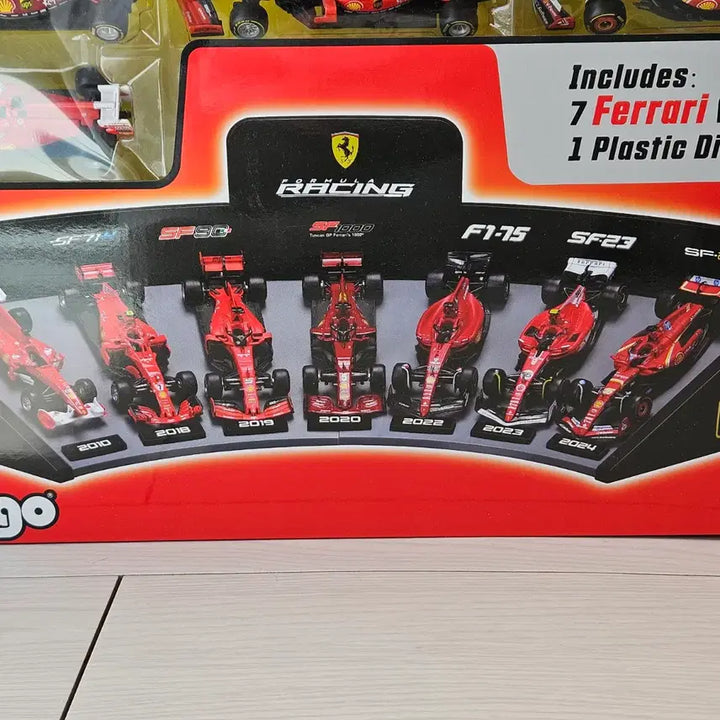 [BUNJANG] Scuderia Ferrari F1 Team 1/43 Scale Diecast Car Set / 스쿠데리아 페라리 F1 TEAM 7대 세트