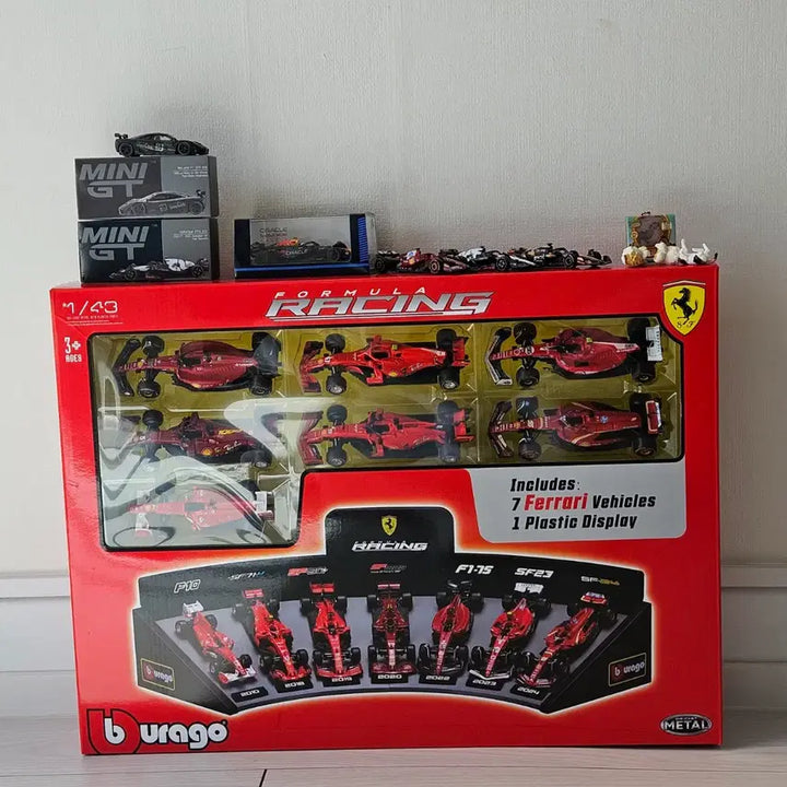 [BUNJANG] Scuderia Ferrari F1 Team 1/43 Scale Diecast Car Set / 스쿠데리아 페라리 F1 TEAM 7대 세트