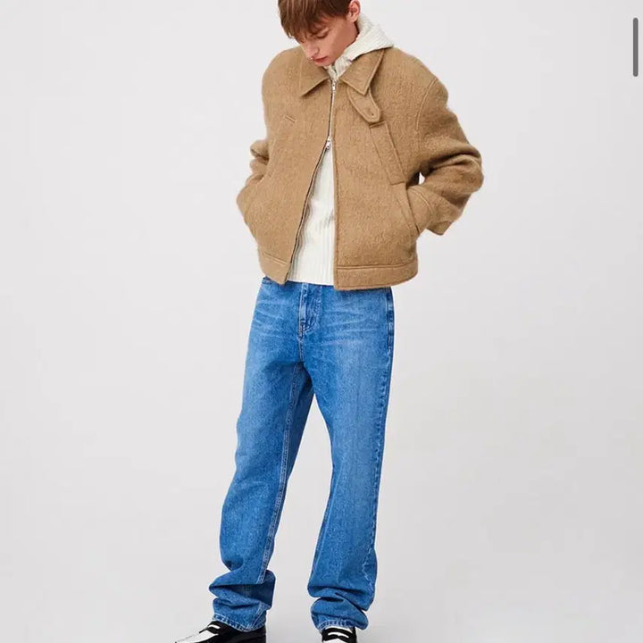 [BUNJANG] Moon Sun Classic Straight Denim Pants / 문선 클래식 스트레이트 데님 팬츠