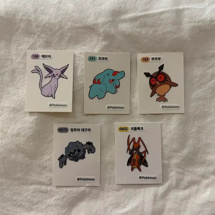 [BUNJANG] Pokemon Espeon Sticker Set / 개봉) 에브이 띠부실 set 판매합니다