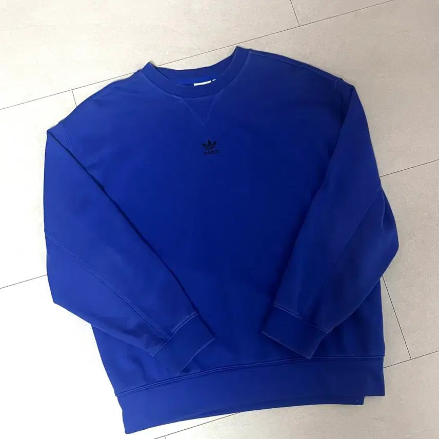 [BUNJANG] Adidas Blue Sweatshirt M / 아디다스 블루 맨투맨 티셔츠 M