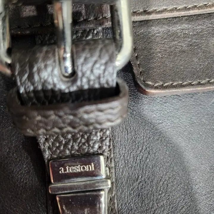 [BUNJANG] a.testoni Leather Briefcase / a.testoni 가죽 서류 가방 브라운 정품